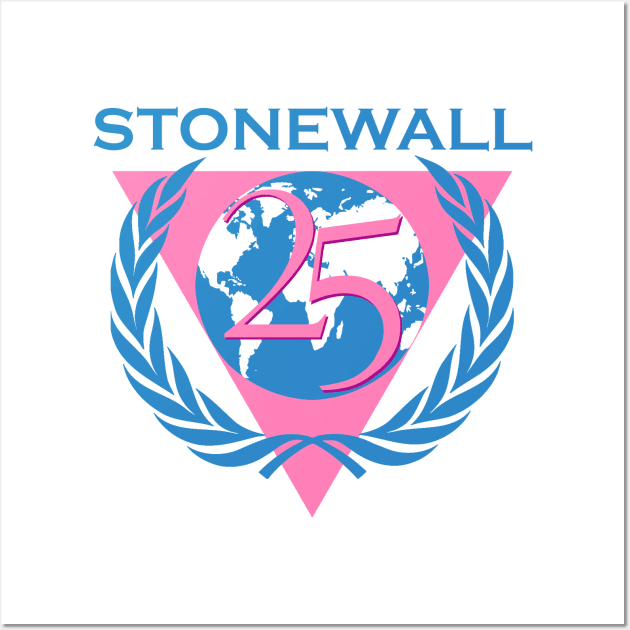 Stonewall 25 Vintage Retro NYC New York Gay LGBT Wall Art by WearingPride